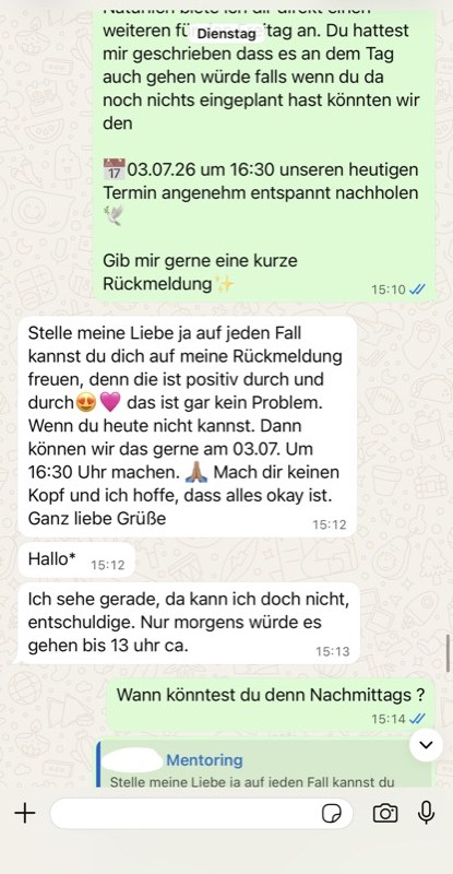 Kundenrückmeldung per WhatsApp
