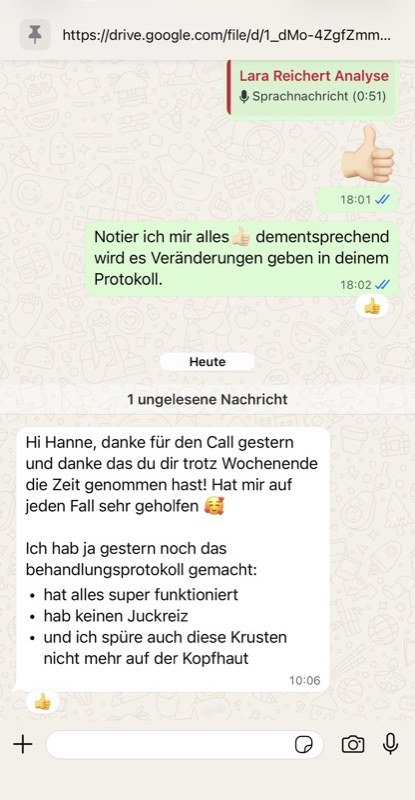 Kundenrückmeldung per WhatsApp